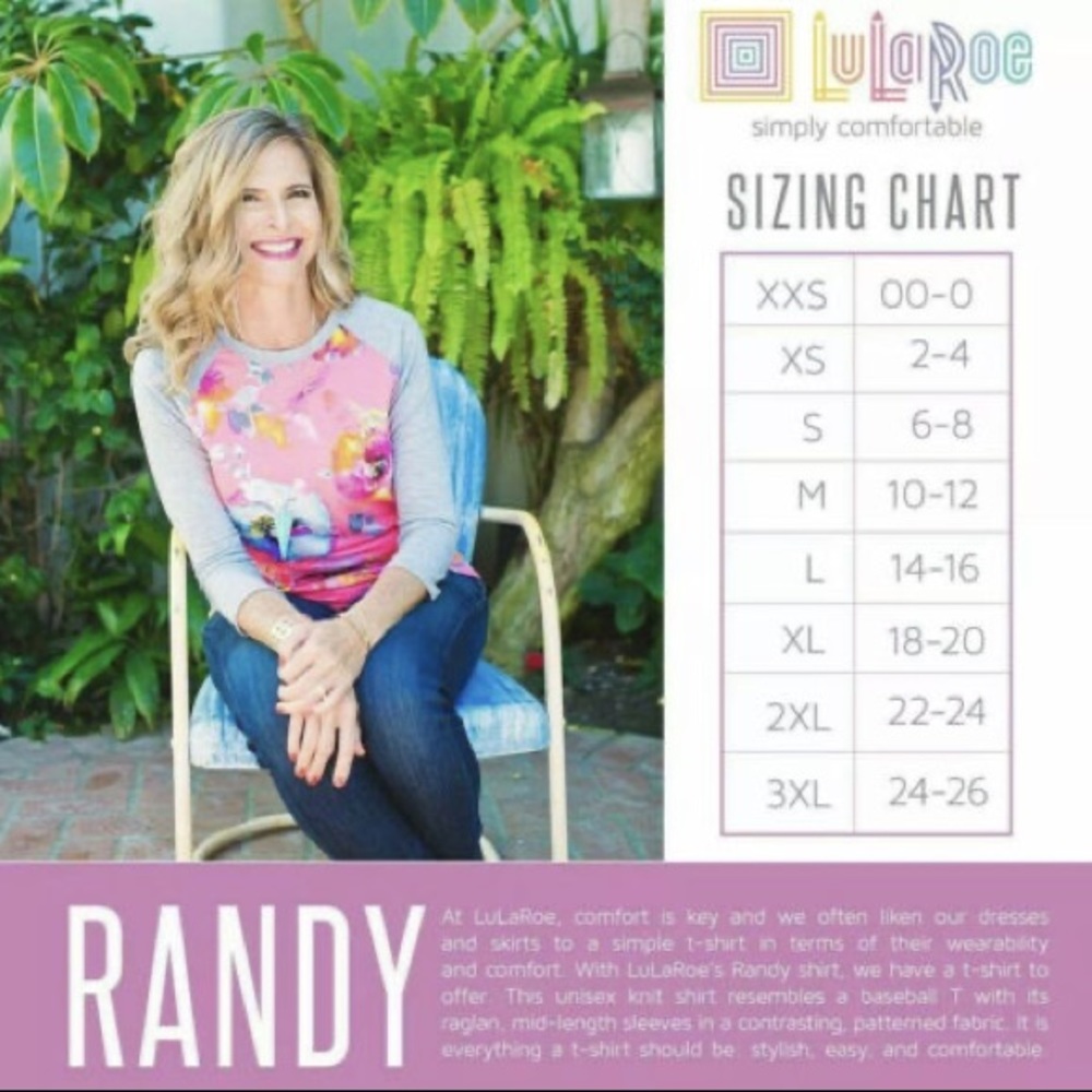 Lularoe Randy Top - NWT - Picture 4 of 4